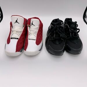 Little Kids Air Jordan Size 10C and Nike Huarache Size 11C